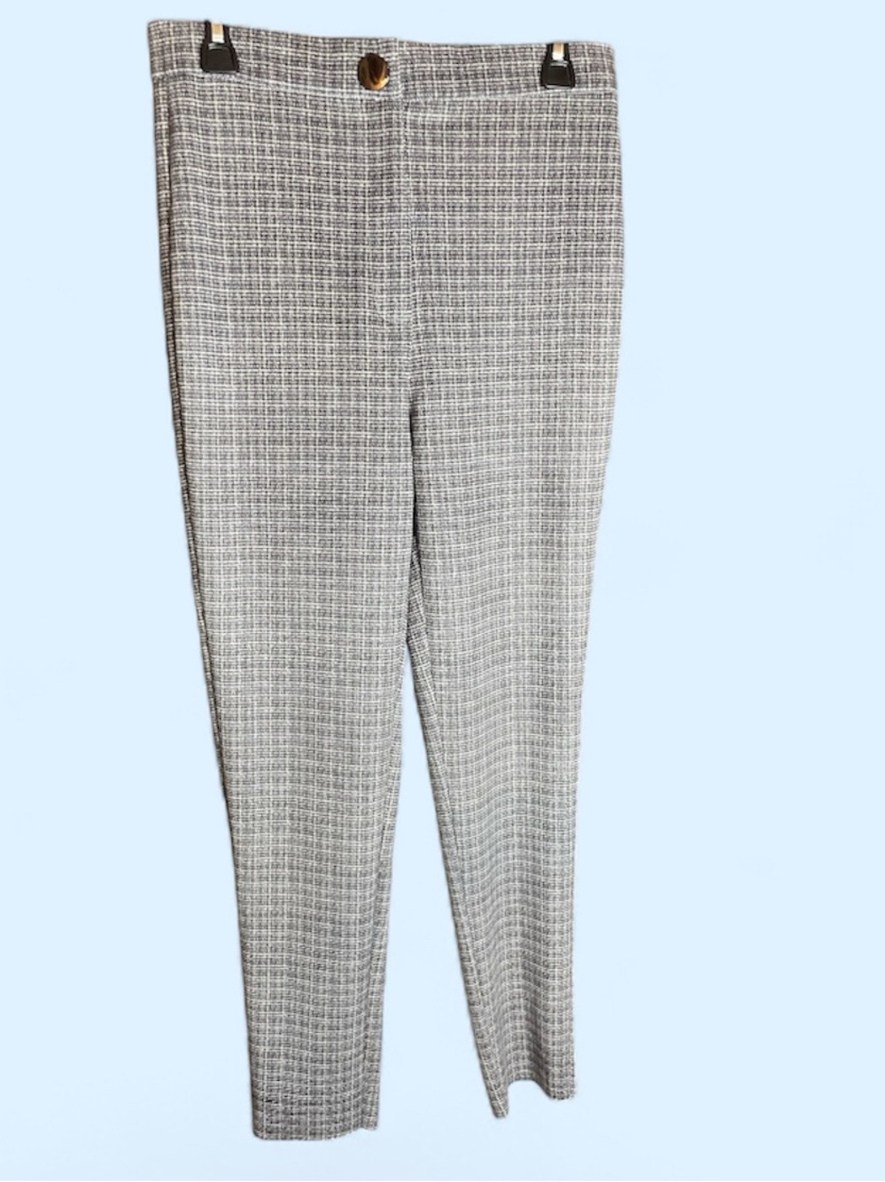 ZARA Black & White Checked Women’s Dress Pants